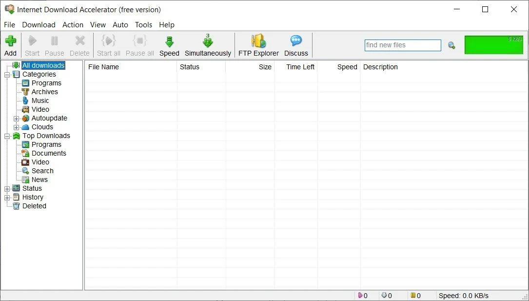 ดาวน์โหลดเร็วปื้ดด้วย Internet Download Accelerator (Free)