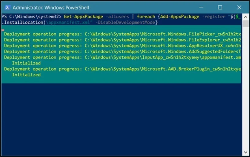 การ Reinstall วินโดส์ 10 Default Apps