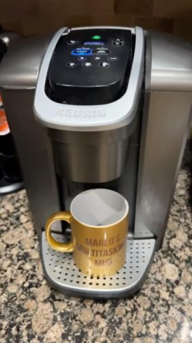 Keurig K-Elite Single Serve K-Cup Pod Coffee Maker, Brushed Gold photo review