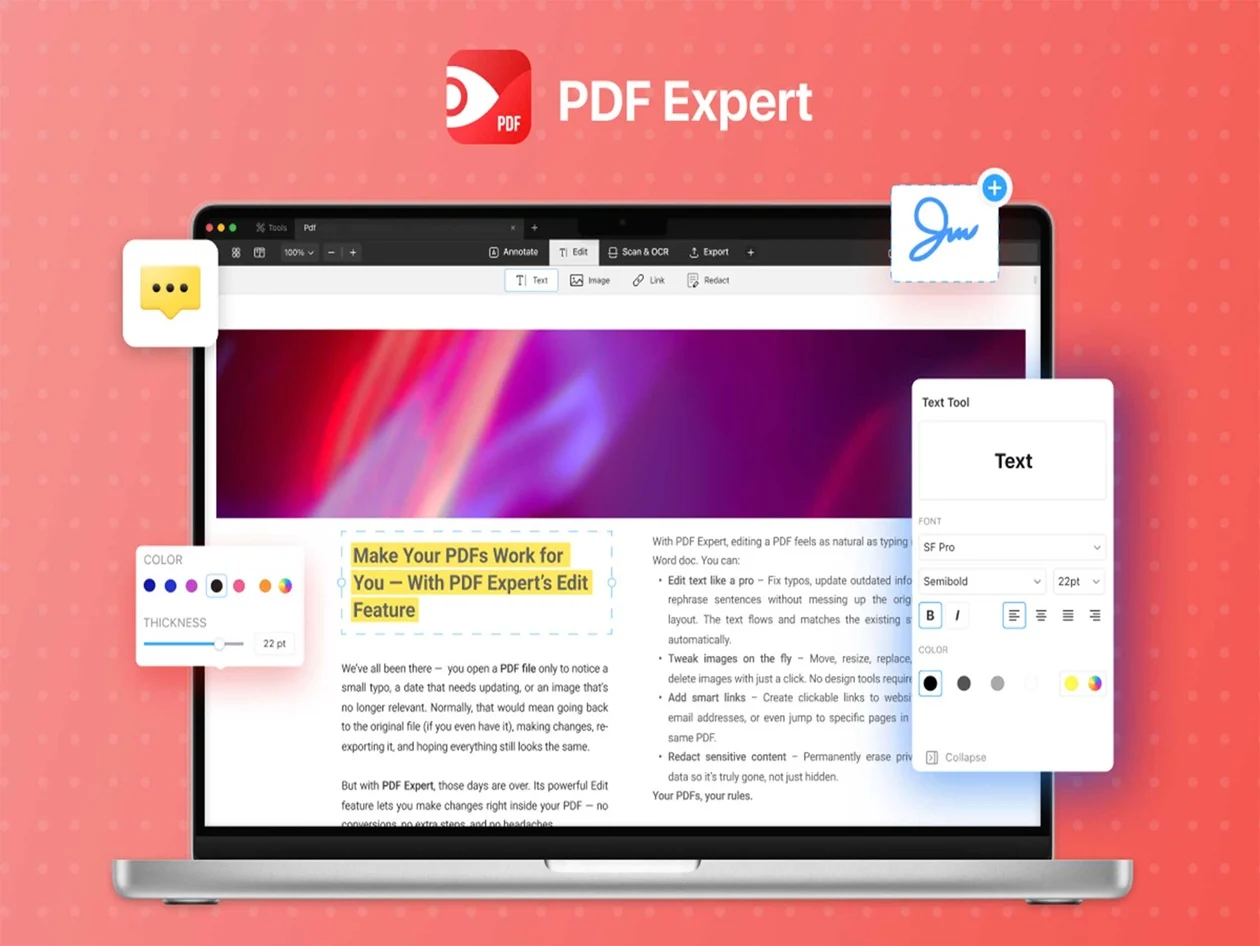ดีลเดือด! PDF Expert ตัวจบชาว Mac ลด 43% จ่ายครั้งเดียวจบ ไม่ต้องง้อรายเดือนอีกต่อไป