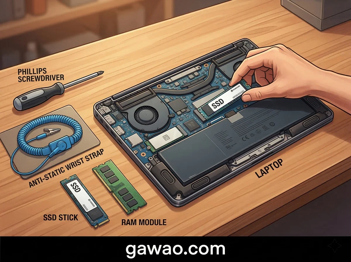 วิธีอัปเกรด RAM หรือเปลี่ยน HDD เป็น SSD บน Notebook ด้วยตัวเอง ประหยัดได้หลายพัน