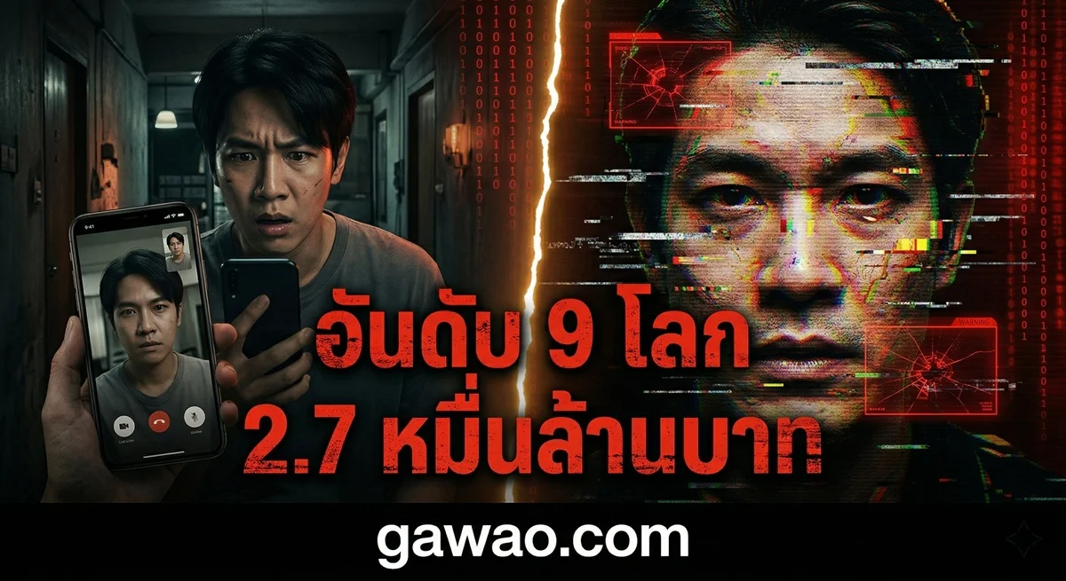 ไทยติดอันดับ 9 โลก! สูญเงินภัยออนไลน์ 2.7 หมื่นล้าน — มิจฉาชีพใช้ AI Deepfake ปลอมหน้า-เสียงหลอกโอนเงิน