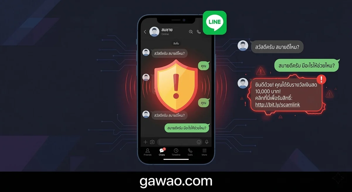 รู้ทันกลโกงทาง LINE ก่อนเสียเงินจริง