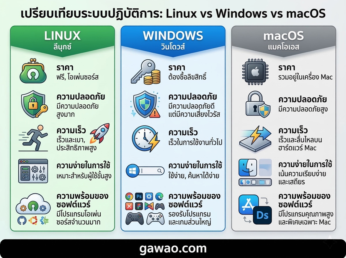 Linux คืออะไร? ทำไมปี 2026 ถึงควรลองใช้ดูสักครั้ง 2 Linux คืออะไร? ทำไมปี 2026 ถึงควรลองใช้ดูสักครั้ง
