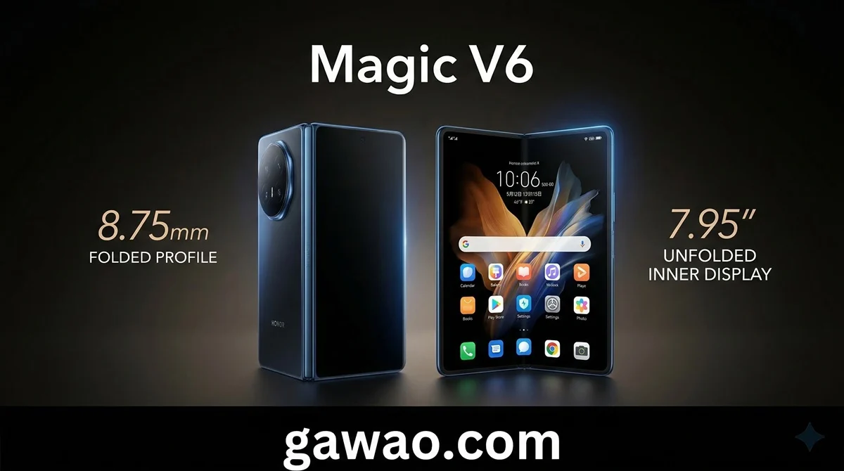 Honor Magic V6 — มือถือพับบางที่สุดในโลก 4 มม. กันน้ำ IP69 แบต 6,660mAh จาก MWC 2026 ราคาเริ่ม ~41,800 บาท