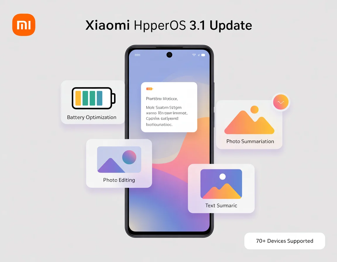 Xiaomi ปล่อย HyperOS 3.1 อัปเดต AI ให้มือถือกว่า 70 รุ่น ทั้ง Xiaomi, Redmi และ POCO