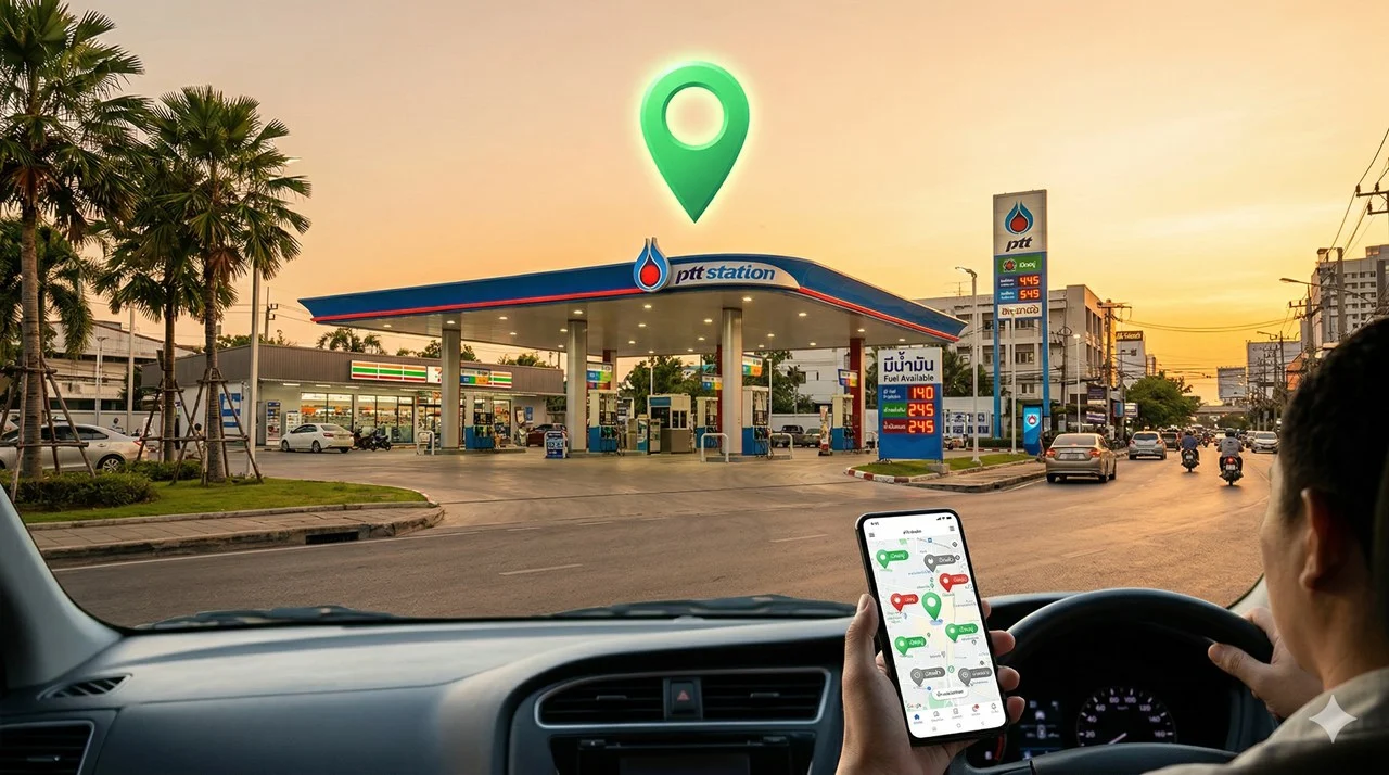 เช็คปั๊มน้ำมันใกล้ฉัน: รีวิว ThaiPumpRadar เว็บเดียวที่บอกได้ว่า "ปั๊มไหนมีน้ำมัน" แบบเรียลไทม์